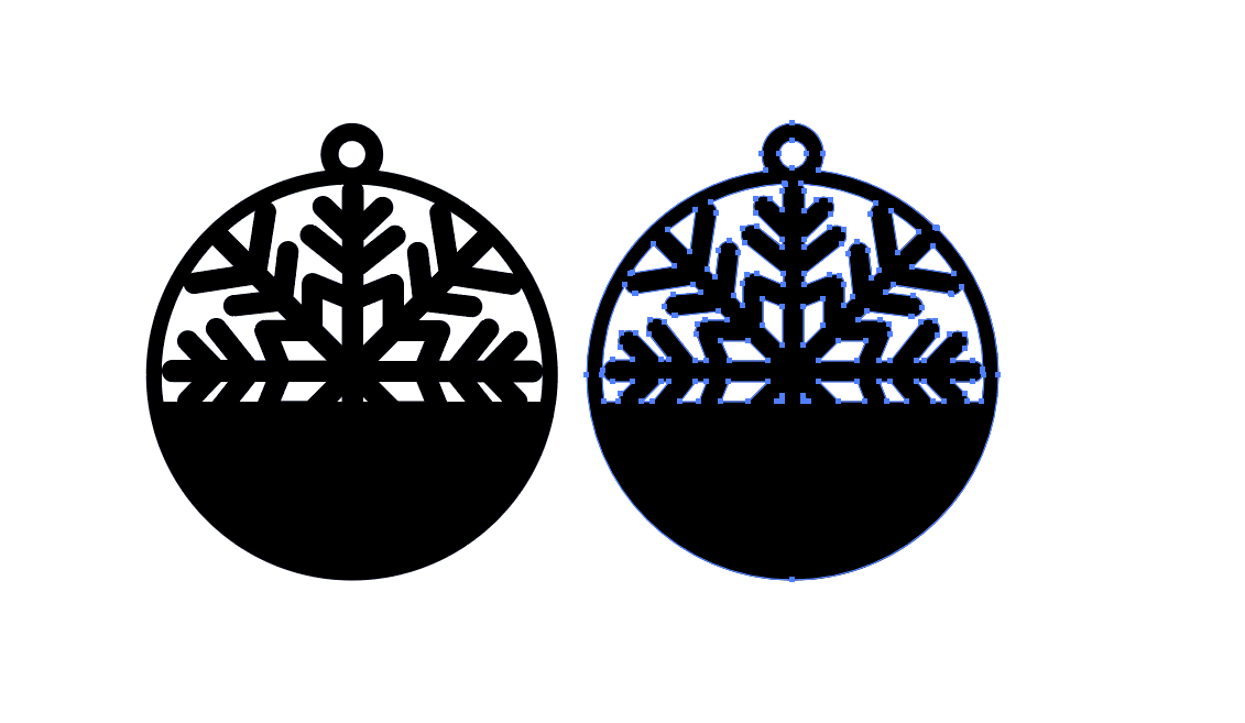 How to make a Snowflake Ornament in Adobe illustrator 11