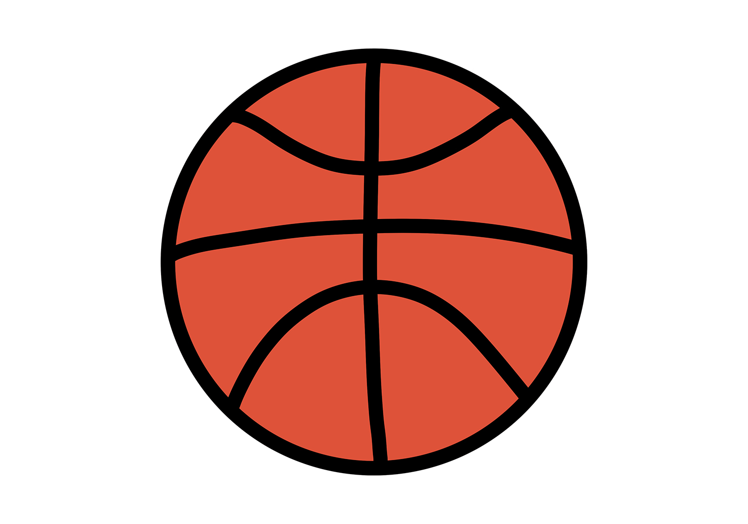 Fa izmus Aj Jemn Upokoji Basketball Drawing S vislos Lokalizova Prote n