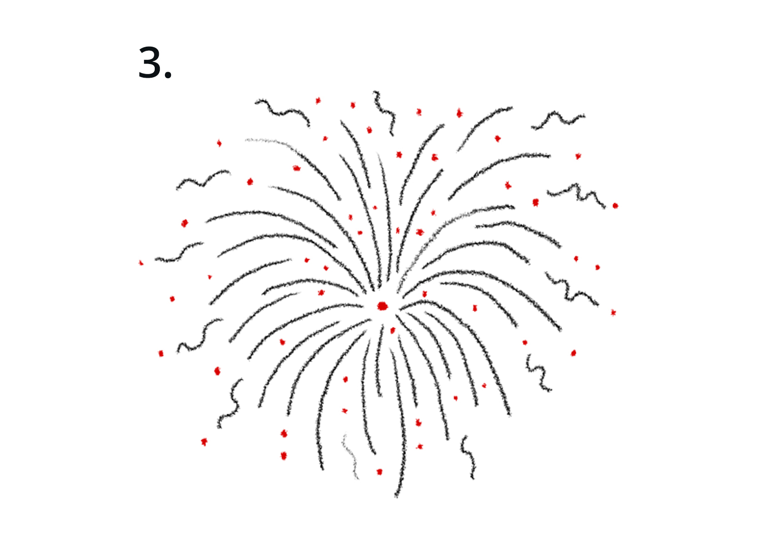 How To Draw A Firework Easy At Joyce Sargent Blog