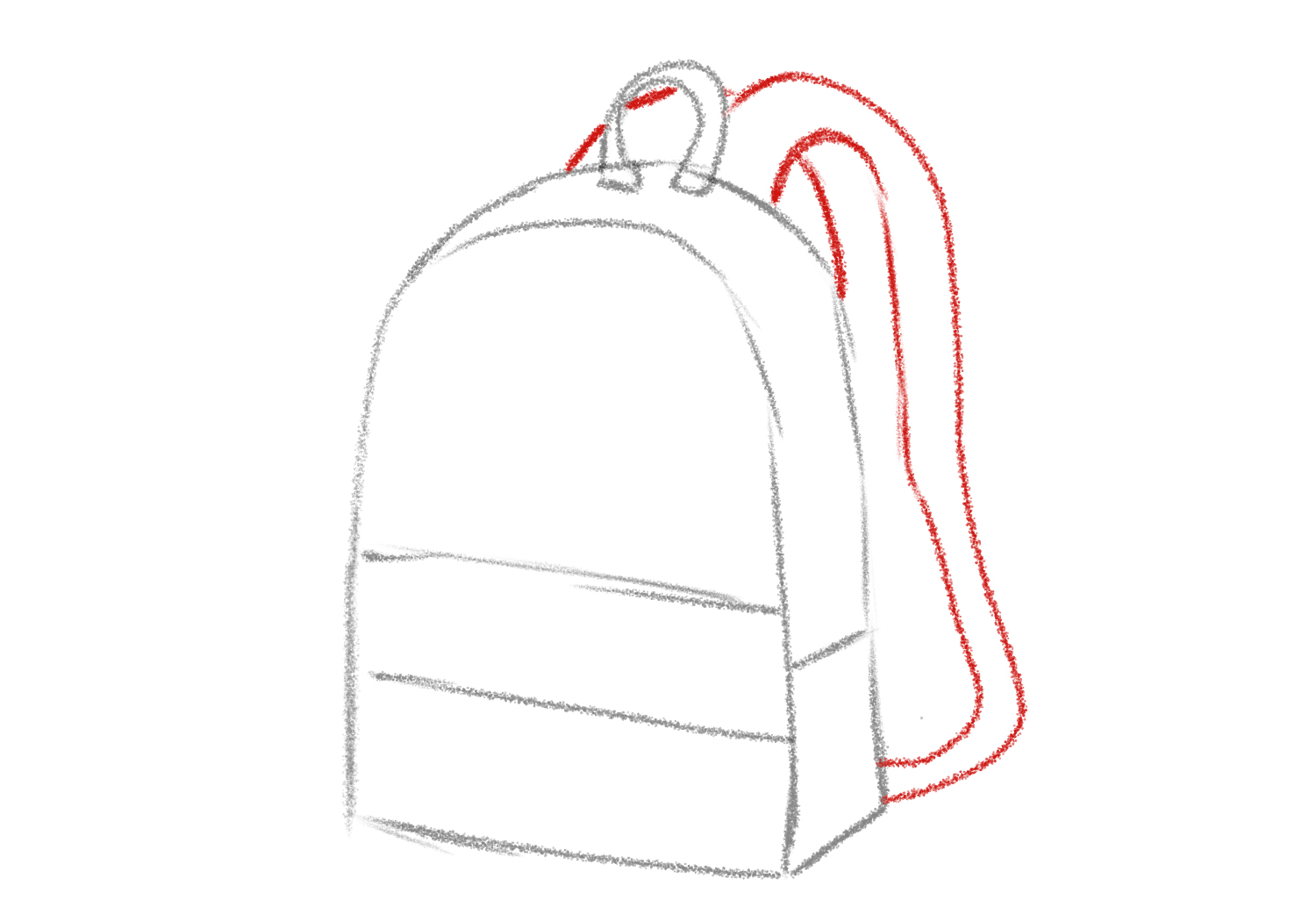 Premium Vector | Step by step to draw a bag drawing tutorial a bag drawing  lesson for children vector illustration