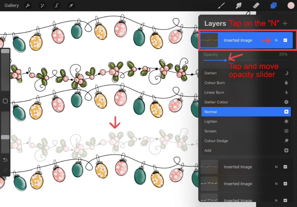 How To The Change Opacity In Procreate Design School