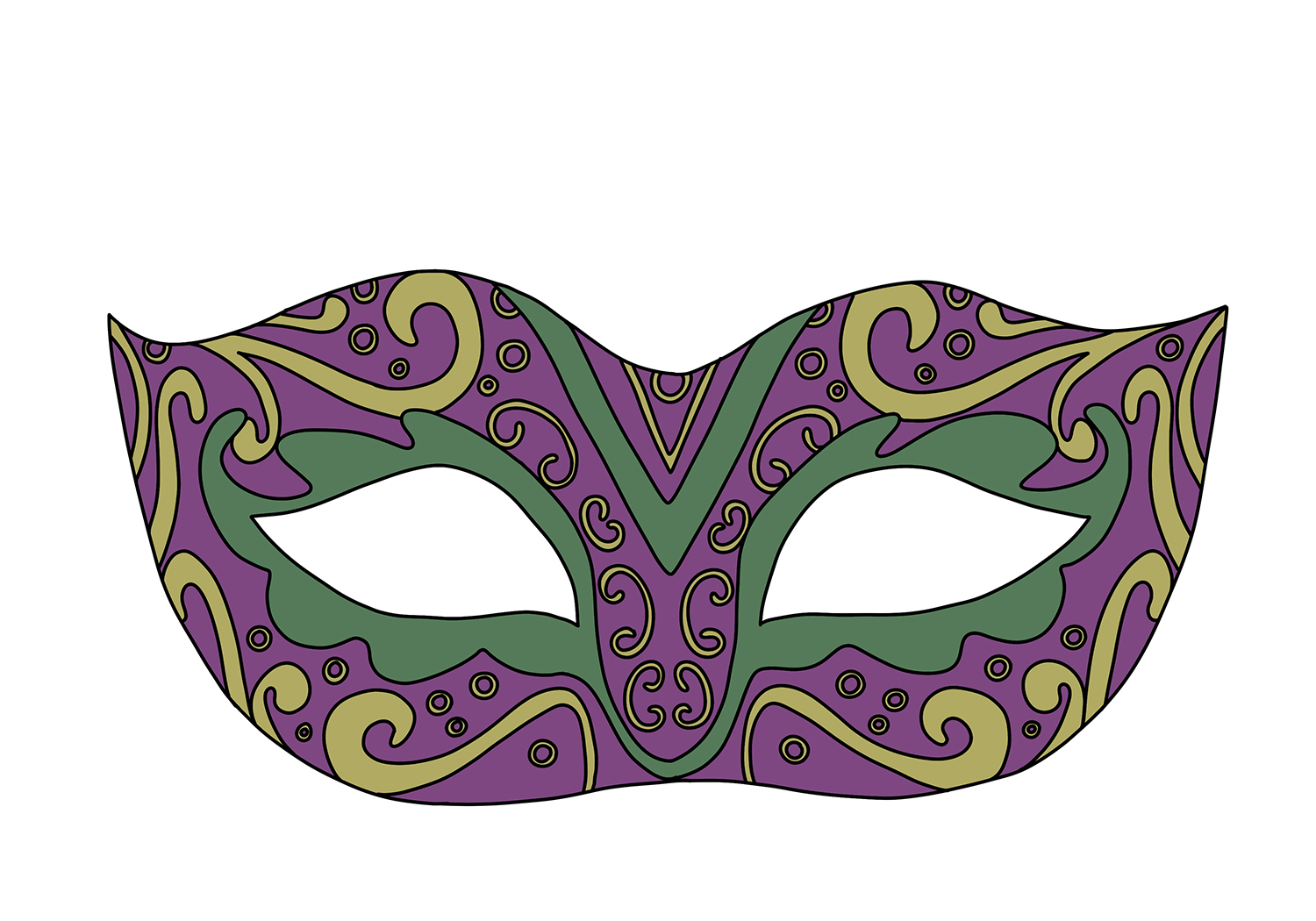 LUOZZY Masquerade Mask With Holding Stick - Purple Carnival Mardi Gras Mask For Parties