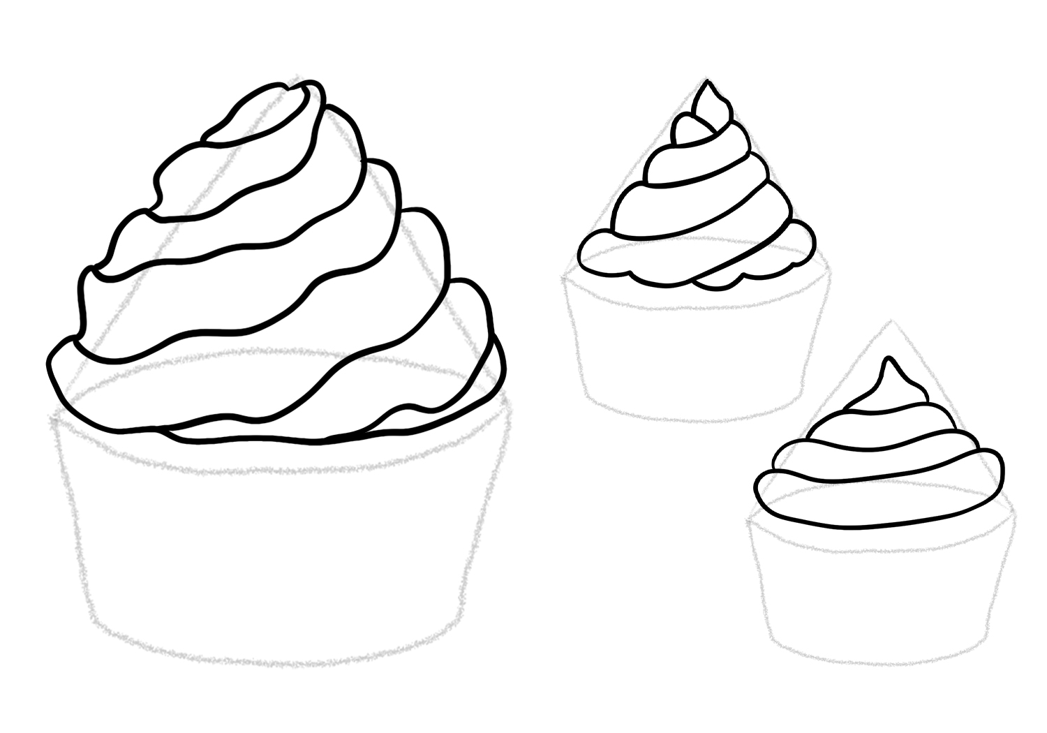 How To Draw A Cupcake Design School