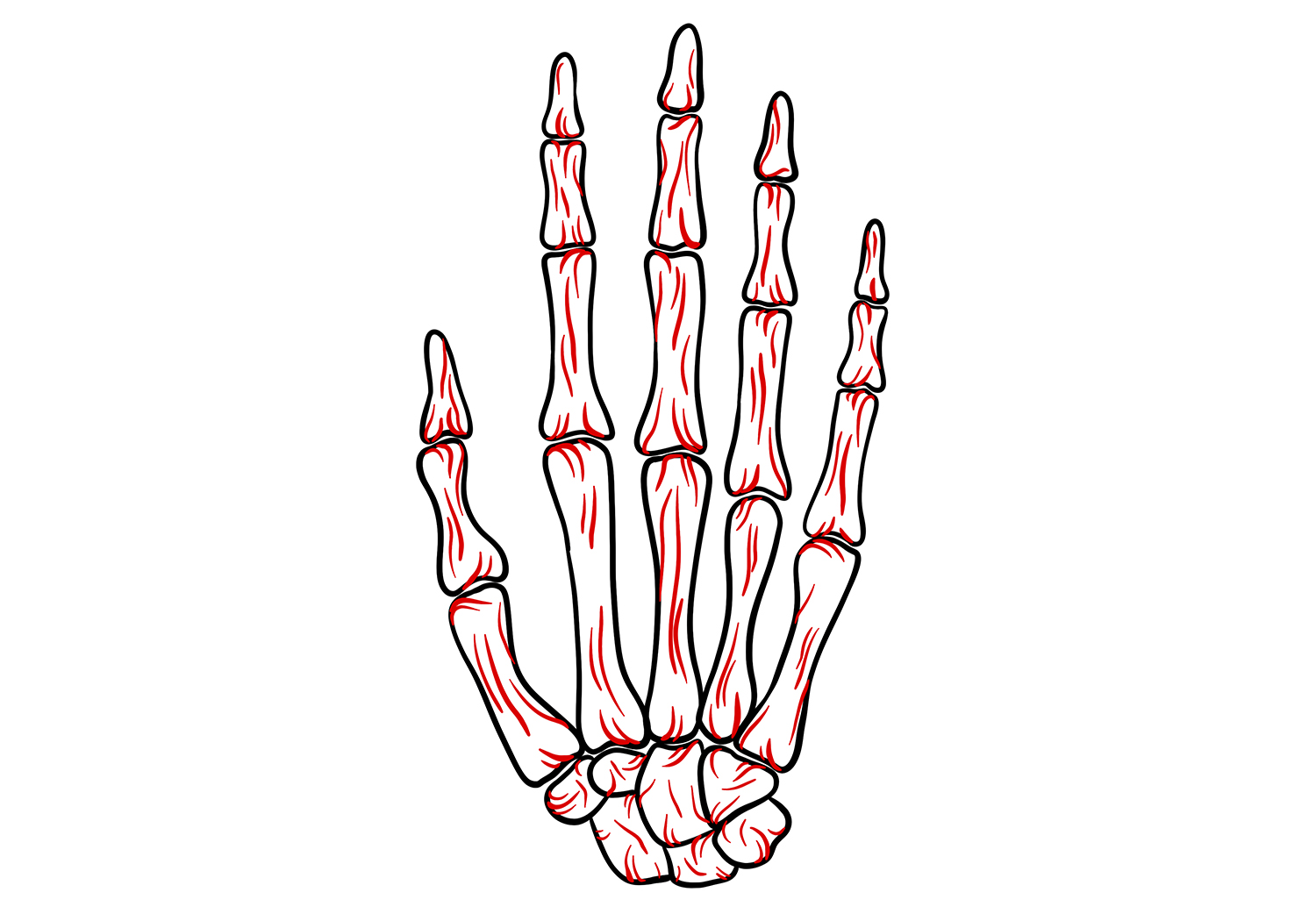 Aspero | Gold-tone Stainless Steel Skeleton Hands Ring | In Stock! | Lucleon