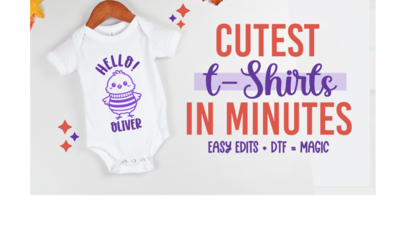 How to Create Adorable Kids T Shirts with Easy Edits and Use as DTF Printing!