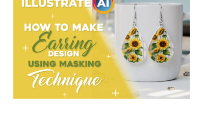 How to Make Earring Design Using Masking Technique