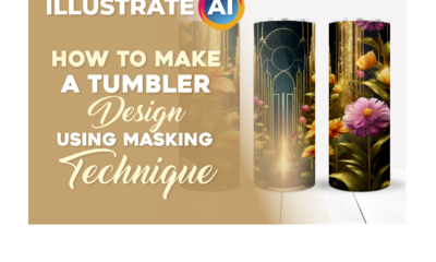 How to Make a Tumbler Design Using Masking Technique