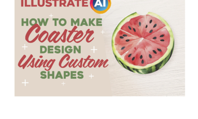 How to Make Coaster Design in illustrate AI using Masking Technique