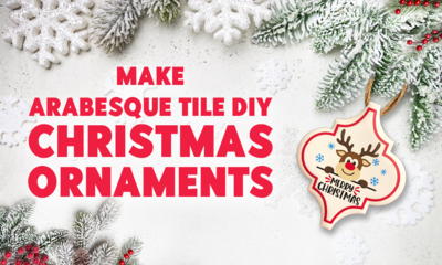 Make Arabesque Tile DIY Christmas Ornaments