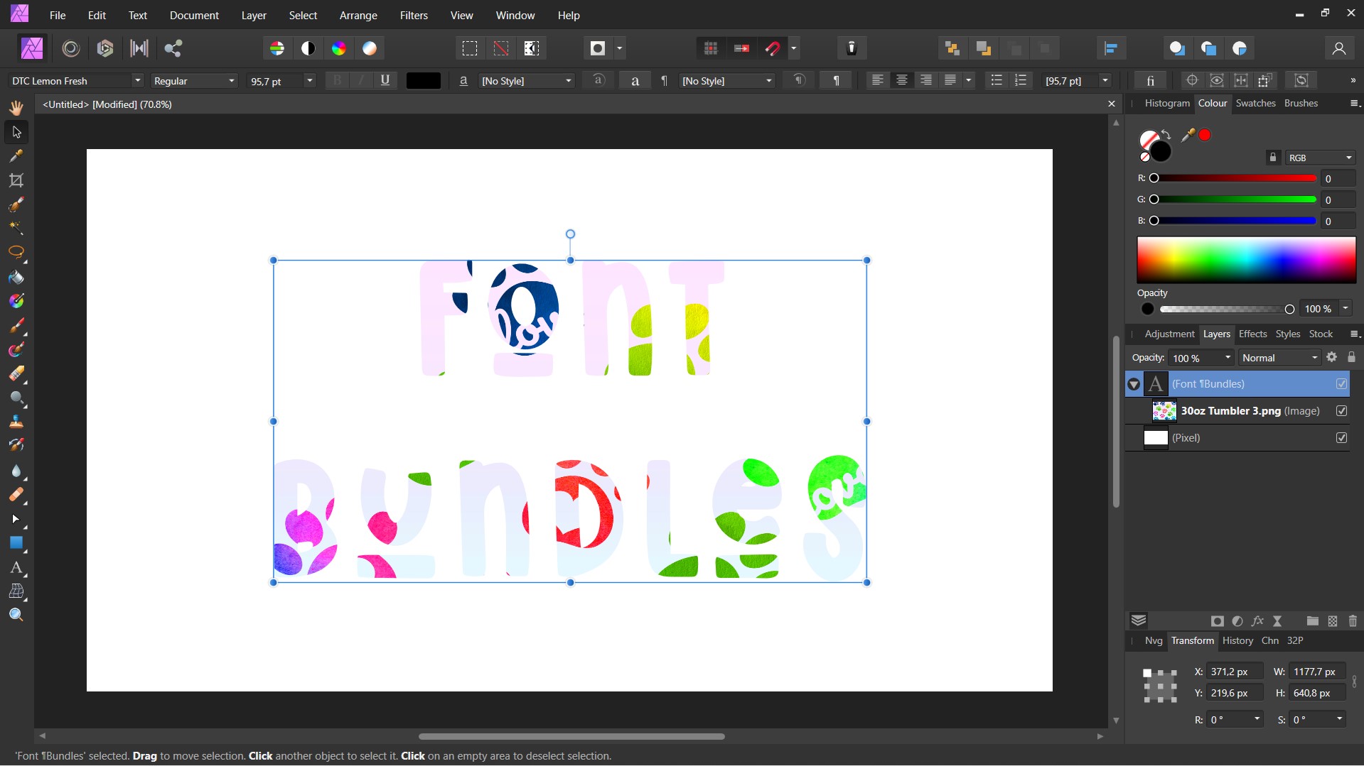 affinity designer clipping mask