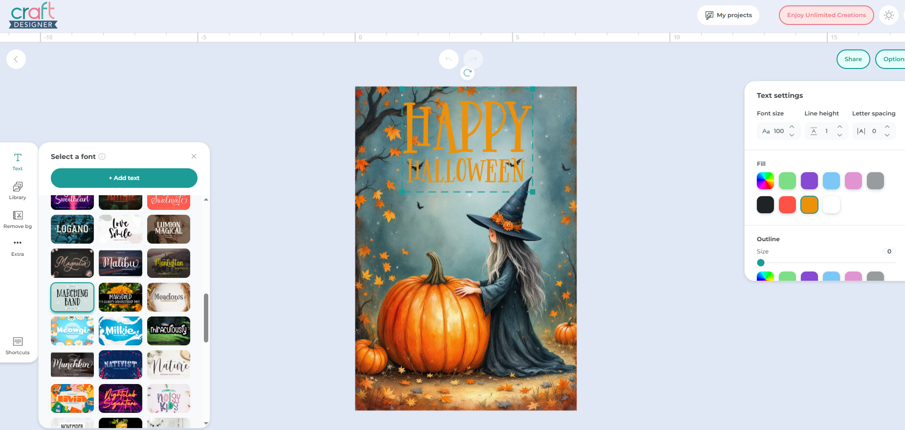 How to Create a Spooktacular Halloween Garden Flag with Illustrate AI! 5