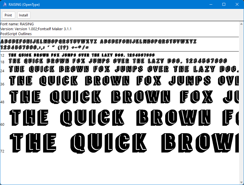 Opened SVG font file shows as solid black