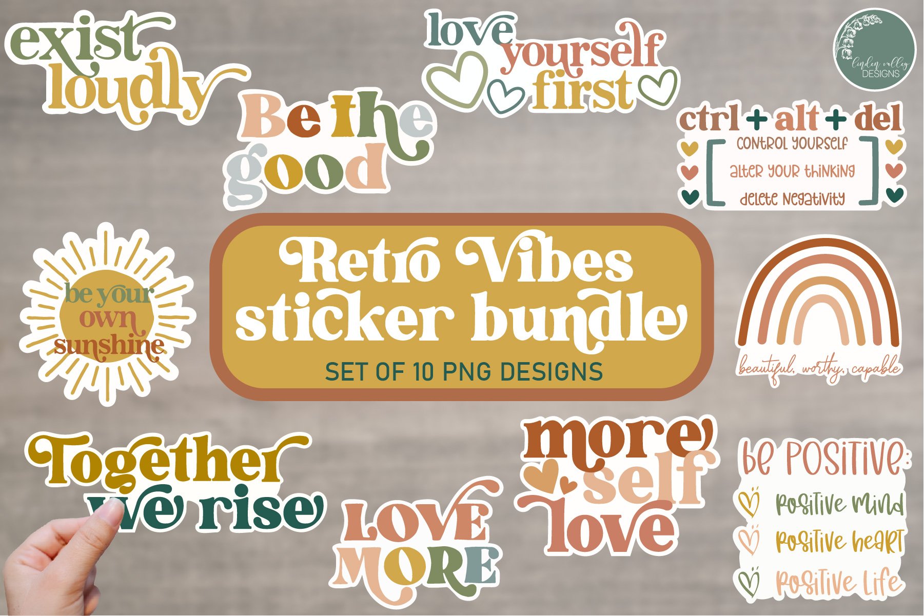 Retro Vibes Sticker Bundle